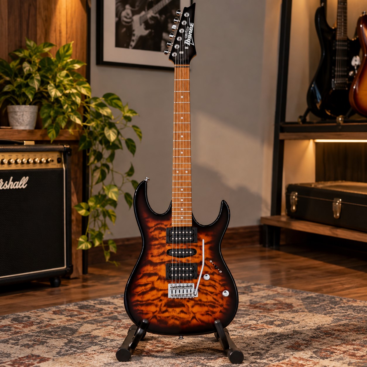 ĐÀN GUITAR ĐIỆN IBANEZ RG GIO GRX70QA 